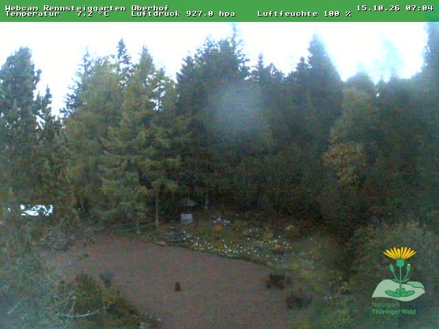 Archiv Foto Webcam Oberhof - Blick in den Rennsteiggarten