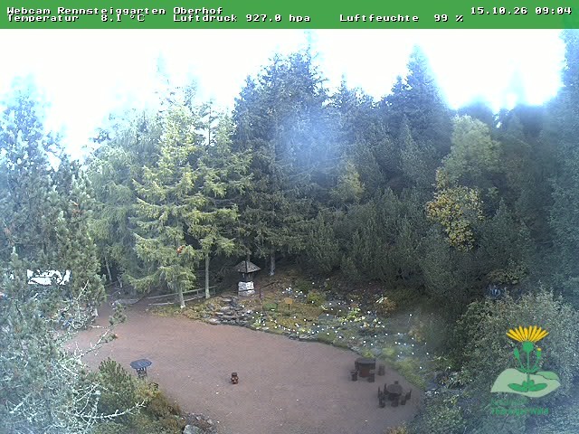 Archiv Foto Webcam Oberhof - Blick in den Rennsteiggarten