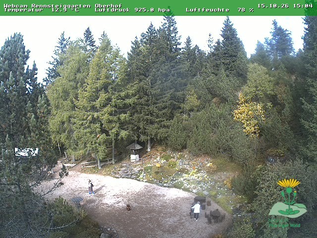 Archiv Foto Webcam Oberhof - Blick in den Rennsteiggarten