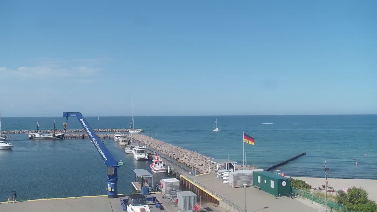 Archived image Webcam Kühlungsborn at the boat harbour