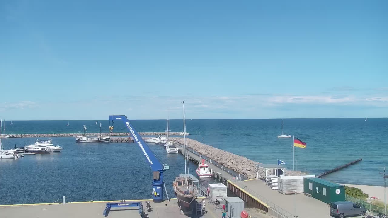 Archived image Webcam Kühlungsborn at the boat harbour