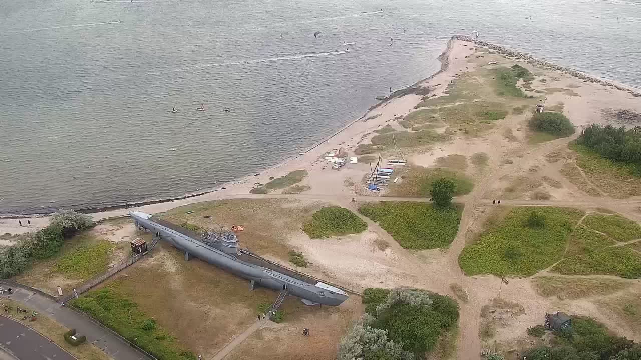 Archiv Foto Webcam Laboe: Blick auf das Museumsschiff