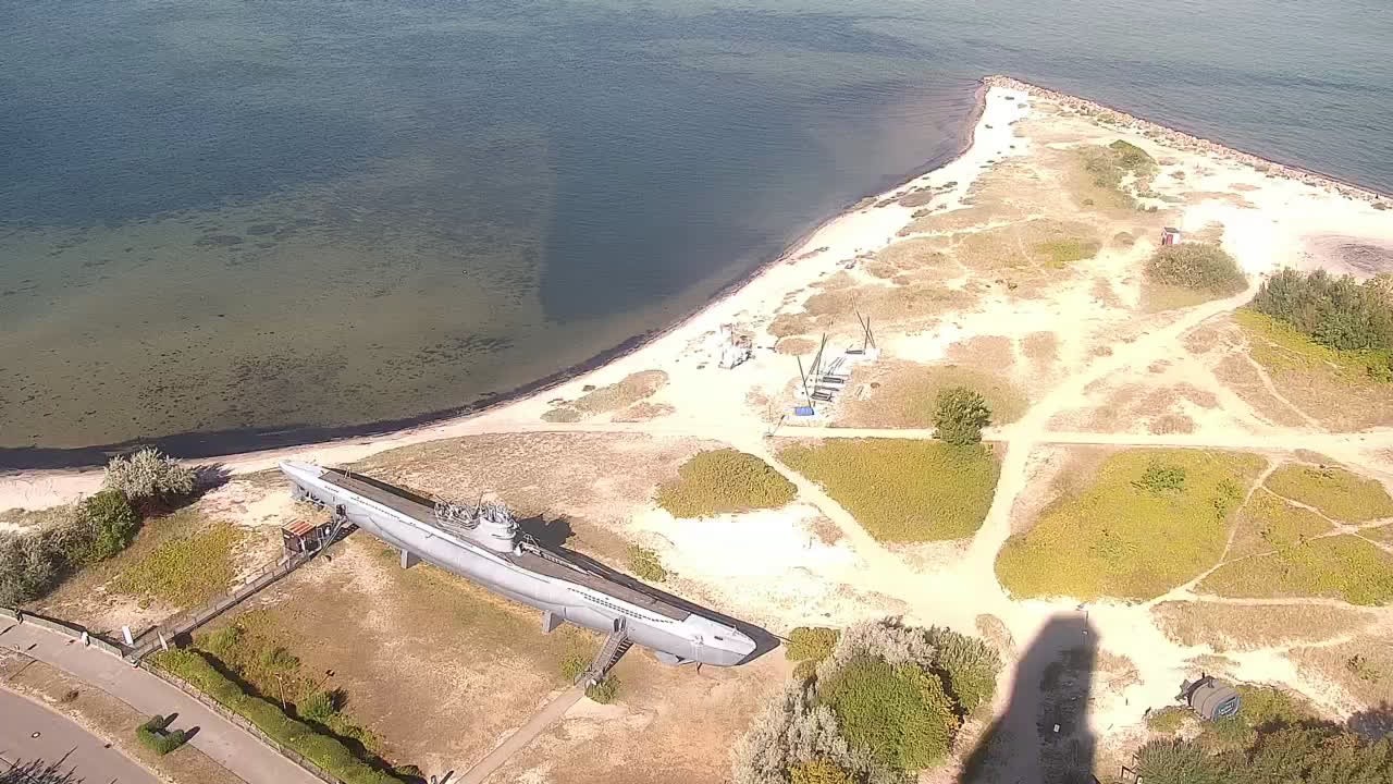 Archiv Foto Webcam Laboe: Blick auf das Museumsschiff