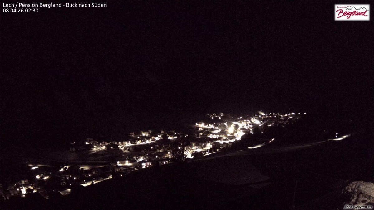 Archived image Webcam Lech am Arlberg - Guesthouse Bergland