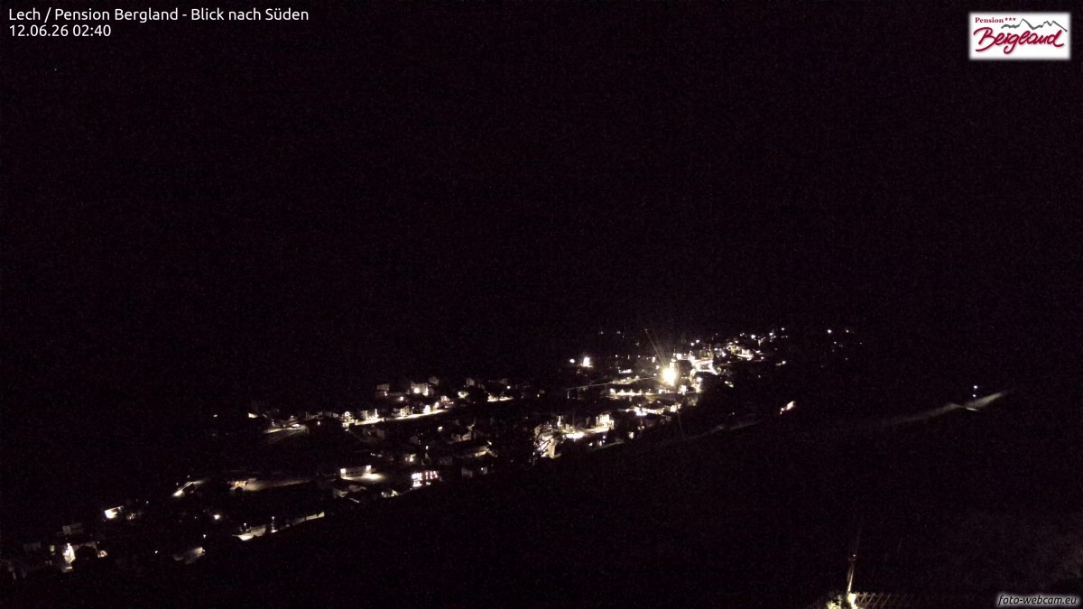 Archived image Webcam Lech am Arlberg - Guesthouse Bergland