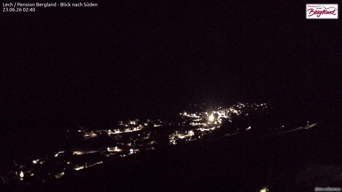 Archived image Webcam Lech am Arlberg - Guesthouse Bergland