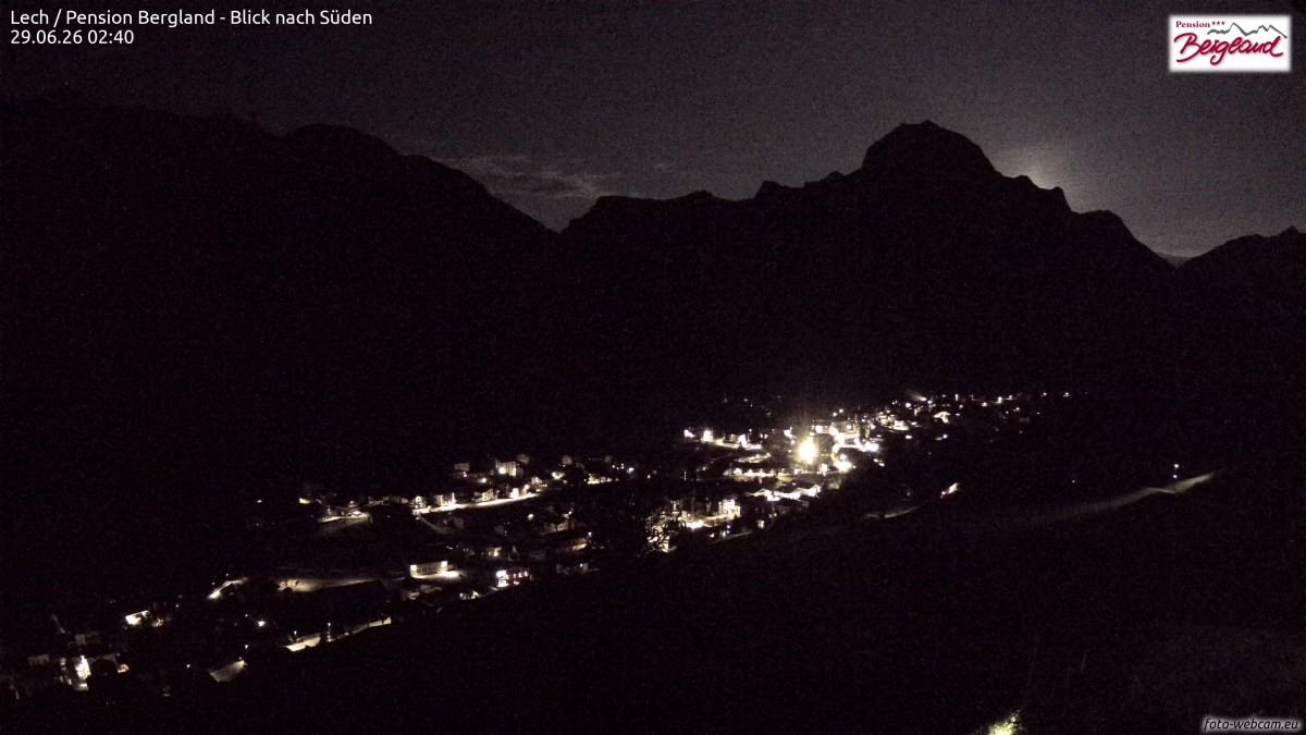 Archived image Webcam Lech am Arlberg - Guesthouse Bergland