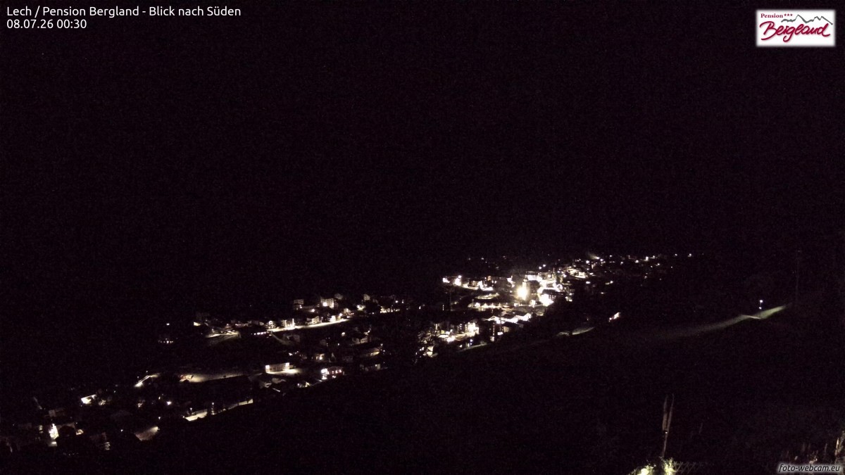 Archived image Webcam Lech am Arlberg - Guesthouse Bergland