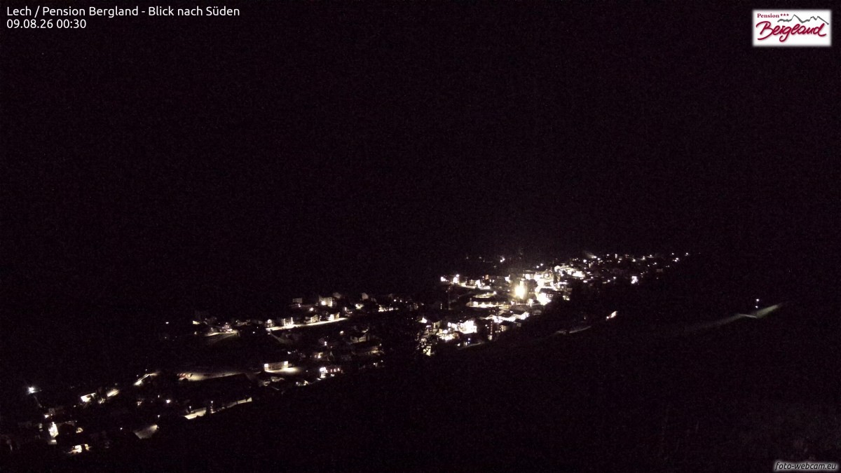 Archived image Webcam Lech am Arlberg - Guesthouse Bergland