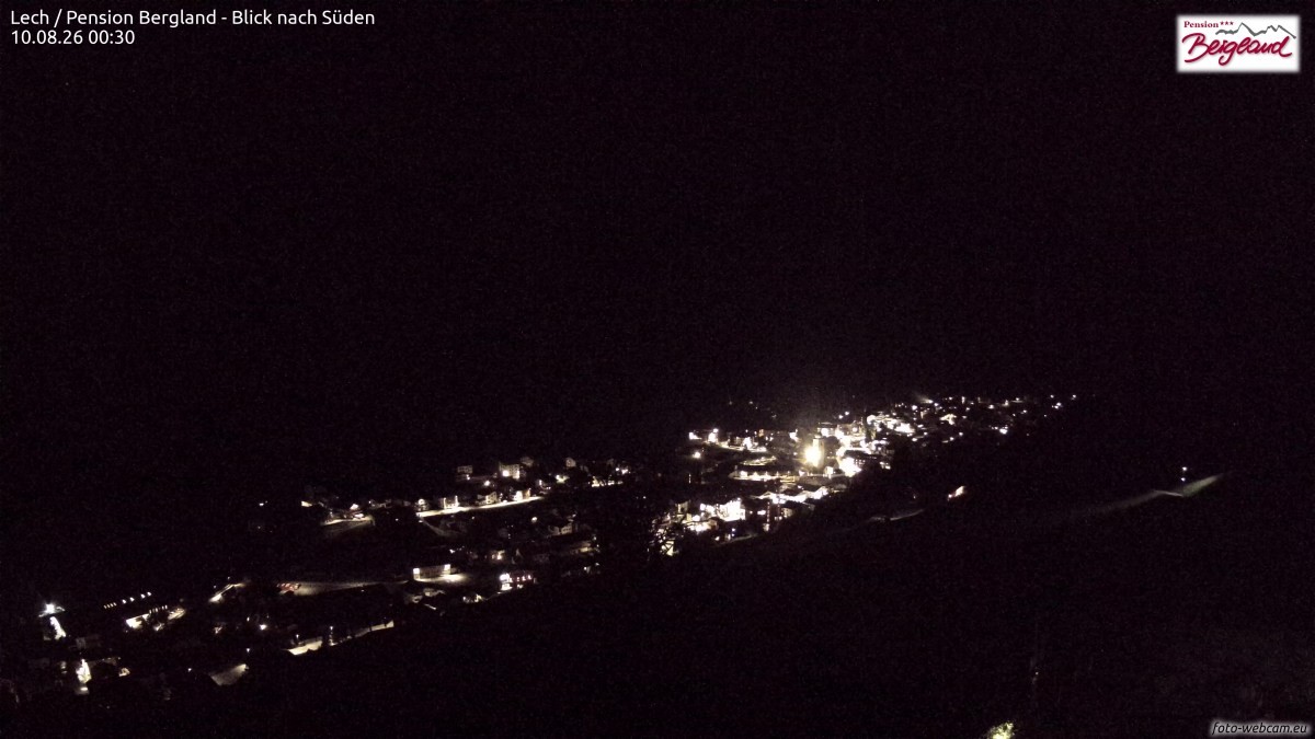Archived image Webcam Lech am Arlberg - Guesthouse Bergland