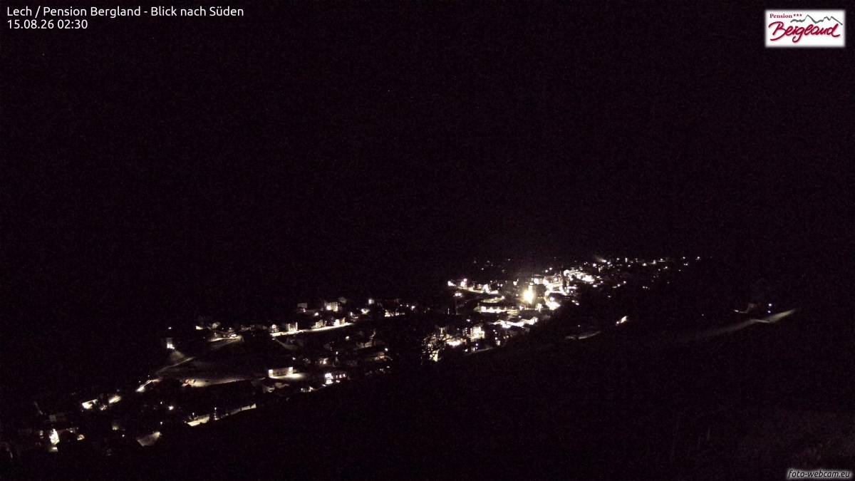 Archived image Webcam Lech am Arlberg - Guesthouse Bergland