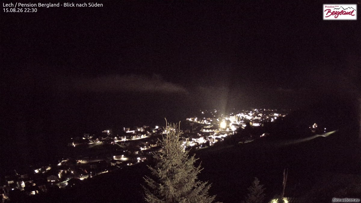 Archived image Webcam Lech am Arlberg - Guesthouse Bergland