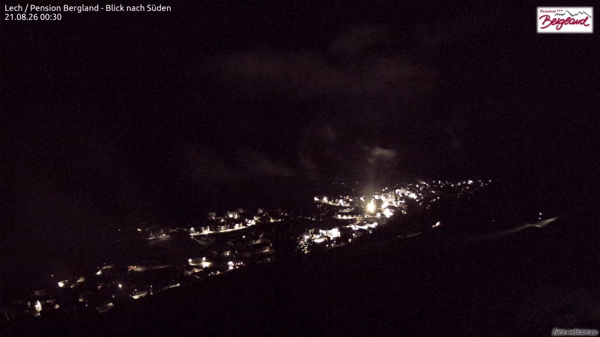 Archived image Webcam Lech am Arlberg - Guesthouse Bergland