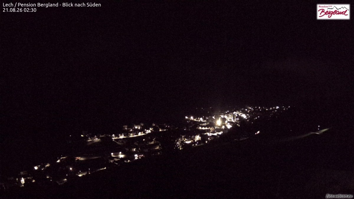 Archived image Webcam Lech am Arlberg - Guesthouse Bergland
