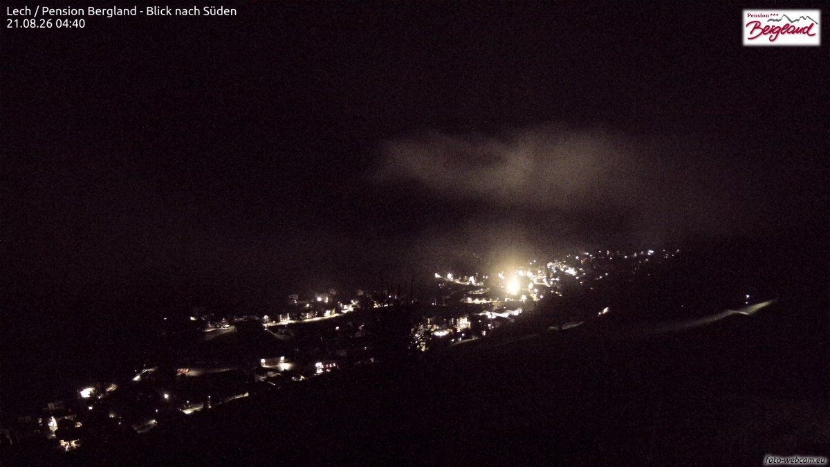Archived image Webcam Lech am Arlberg - Guesthouse Bergland