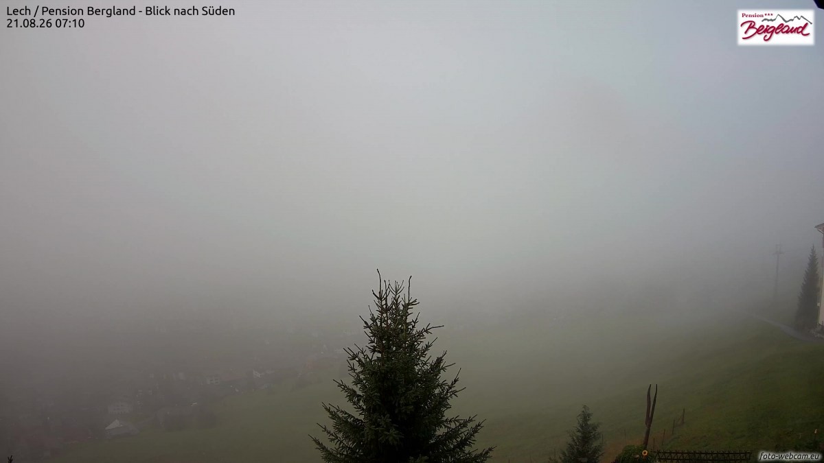 Archived image Webcam Lech am Arlberg - Guesthouse Bergland