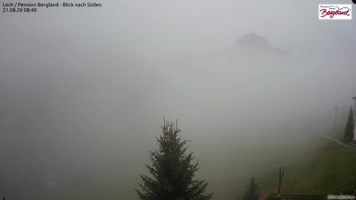 Archived image Webcam Lech am Arlberg - Guesthouse Bergland
