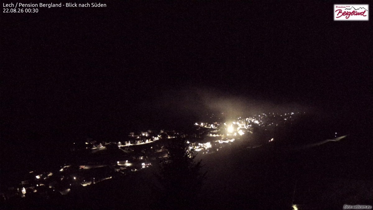 Archived image Webcam Lech am Arlberg - Guesthouse Bergland