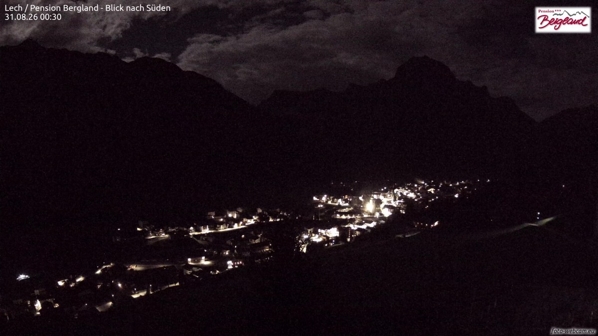 Archived image Webcam Lech am Arlberg - Guesthouse Bergland