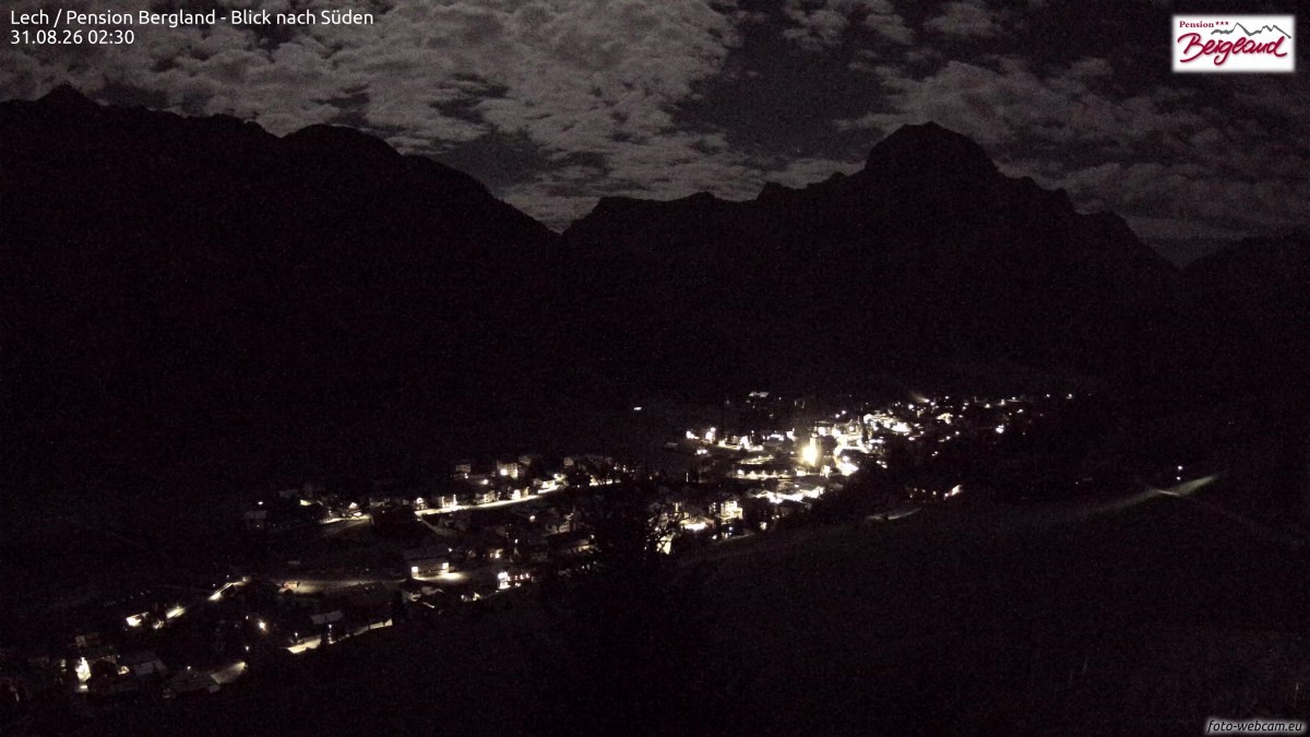 Archived image Webcam Lech am Arlberg - Guesthouse Bergland