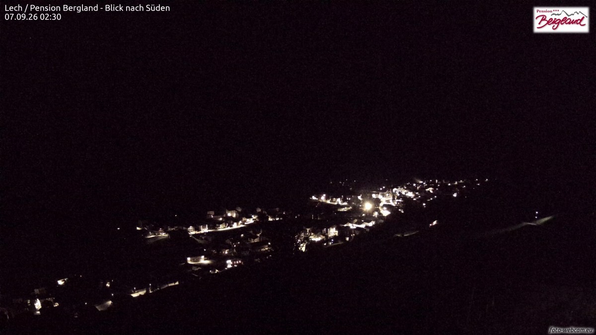 Archived image Webcam Lech am Arlberg - Guesthouse Bergland