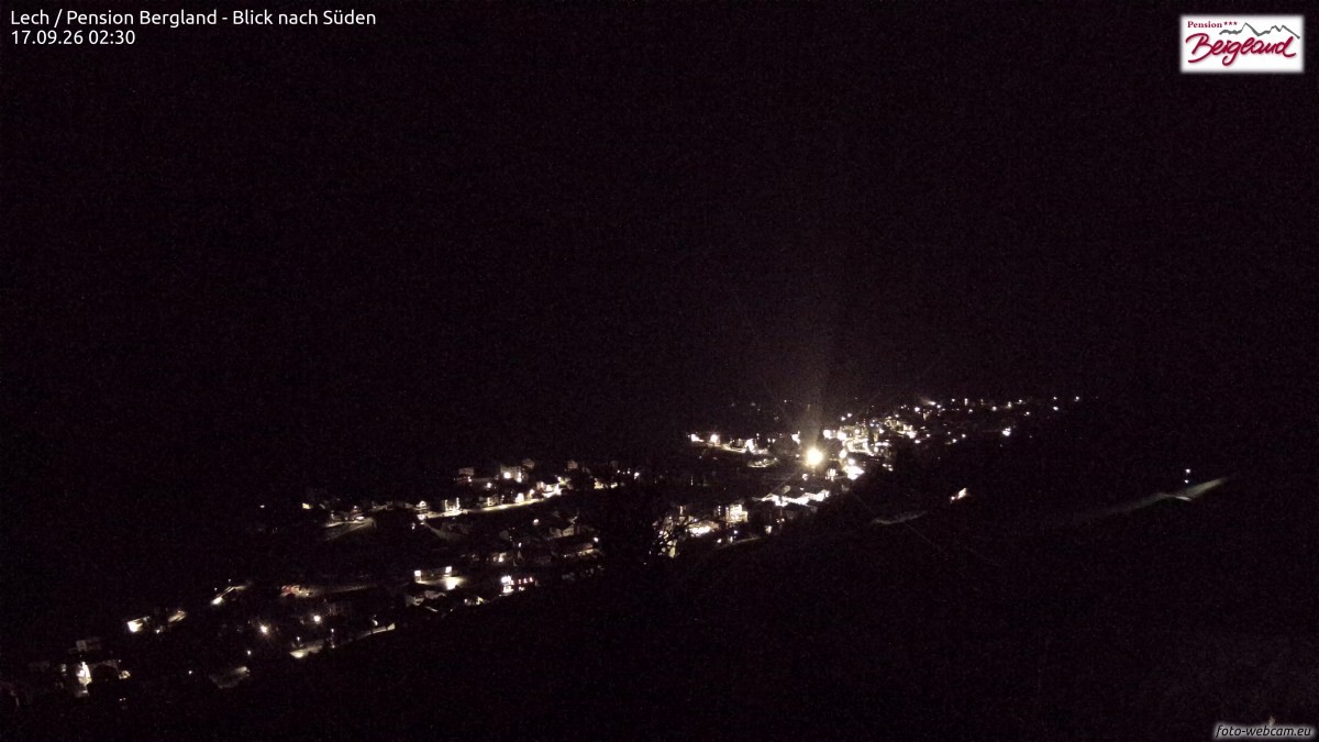 Archived image Webcam Lech am Arlberg - Guesthouse Bergland