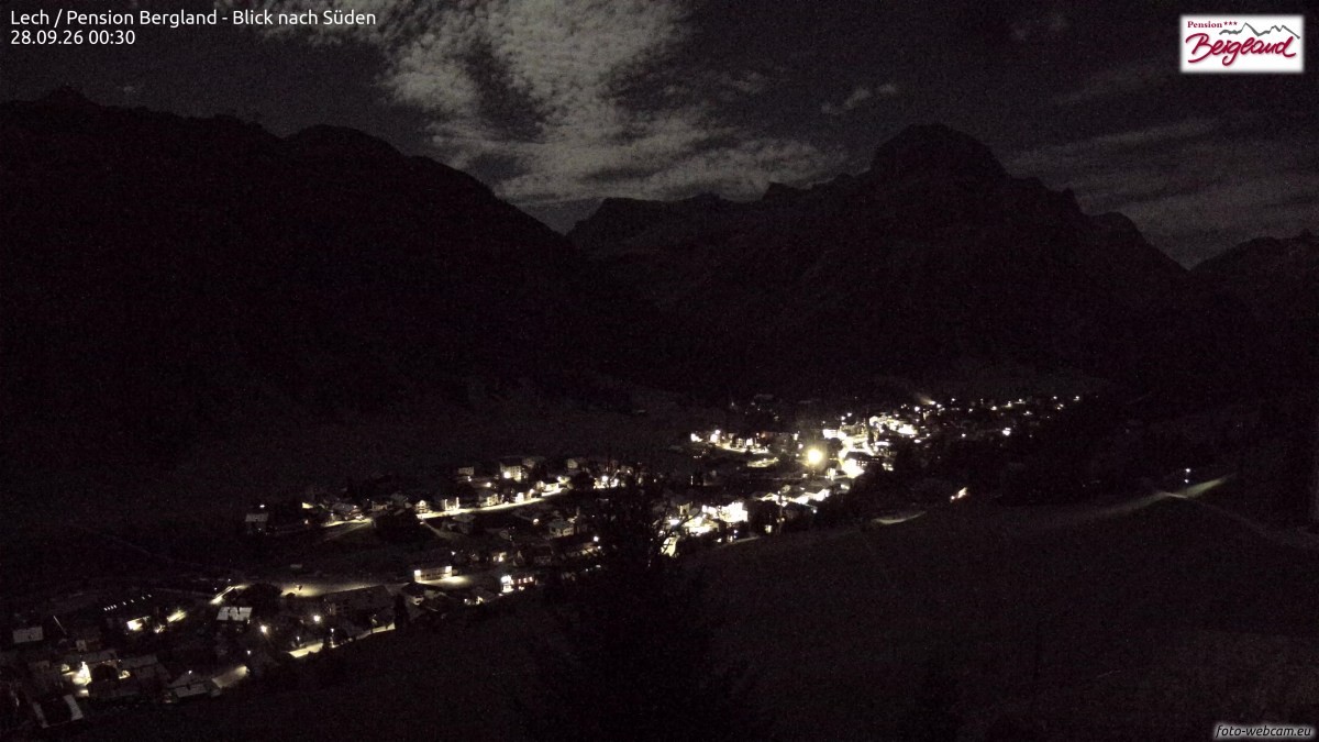 Archived image Webcam Lech am Arlberg - Guesthouse Bergland