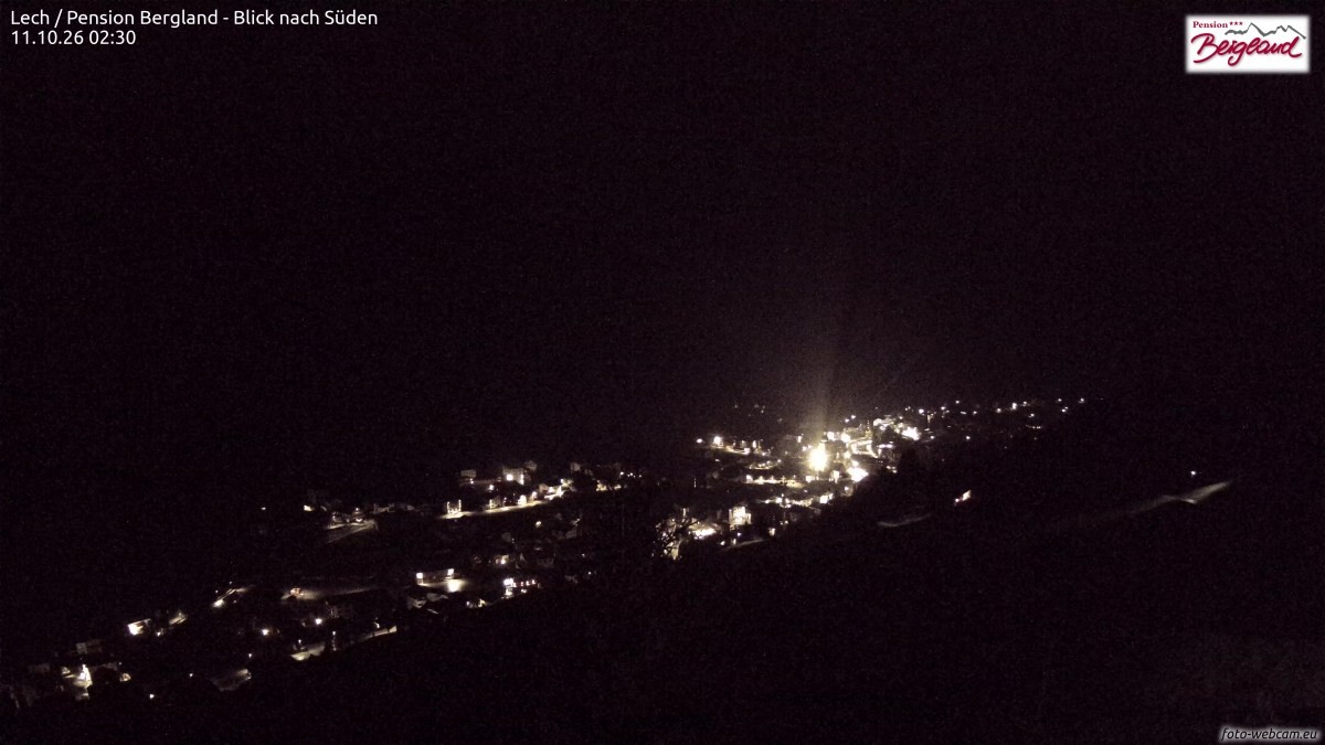 Archived image Webcam Lech am Arlberg - Guesthouse Bergland