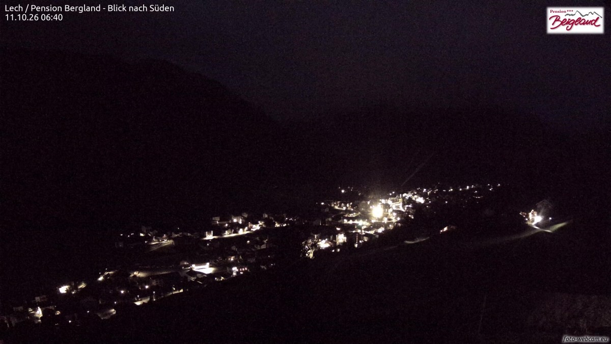 Archived image Webcam Lech am Arlberg - Guesthouse Bergland