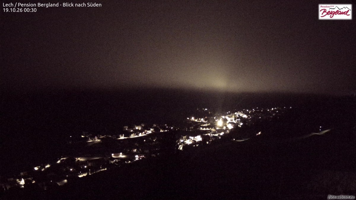 Archived image Webcam Lech am Arlberg - Guesthouse Bergland