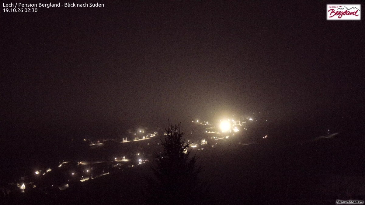 Archived image Webcam Lech am Arlberg - Guesthouse Bergland
