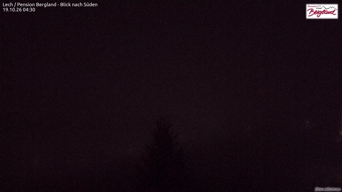 Archived image Webcam Lech am Arlberg - Guesthouse Bergland