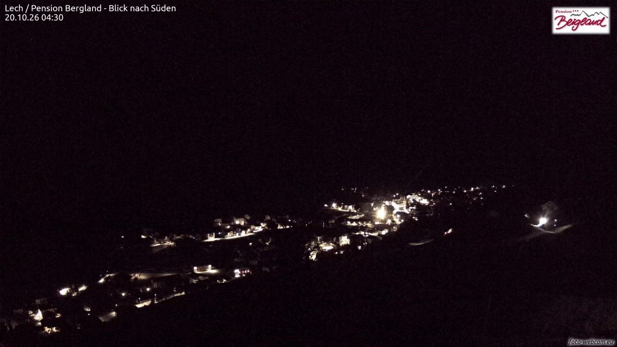 Archived image Webcam Lech am Arlberg - Guesthouse Bergland