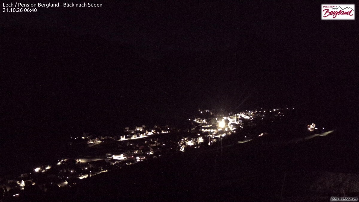 Archived image Webcam Lech am Arlberg - Guesthouse Bergland