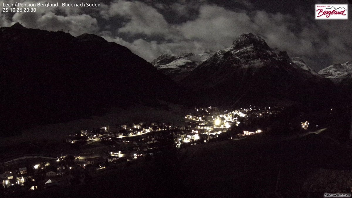 Archived image Webcam Lech am Arlberg - Guesthouse Bergland