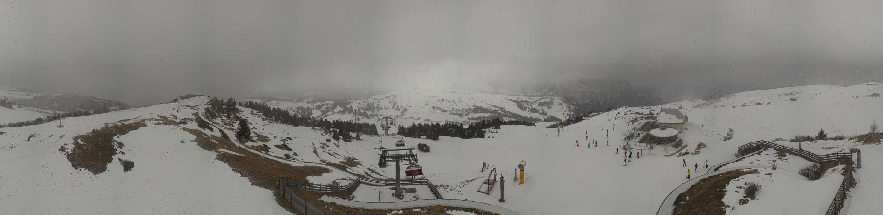 Archiv Foto Webcam Panorama der Seiser Alm von der Puflatsch Bergstation