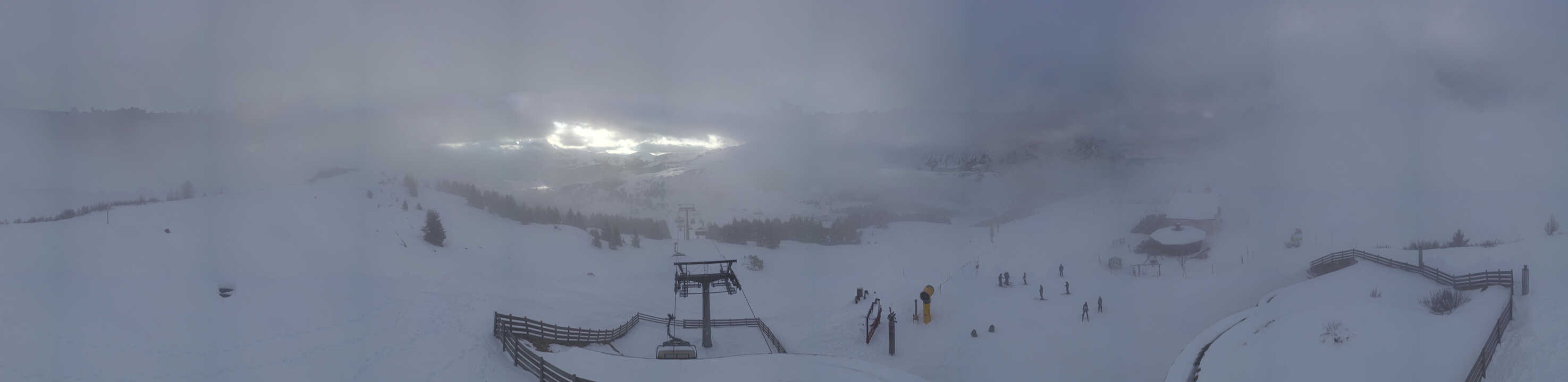 Archiv Foto Webcam Panorama der Seiser Alm von der Puflatsch Bergstation