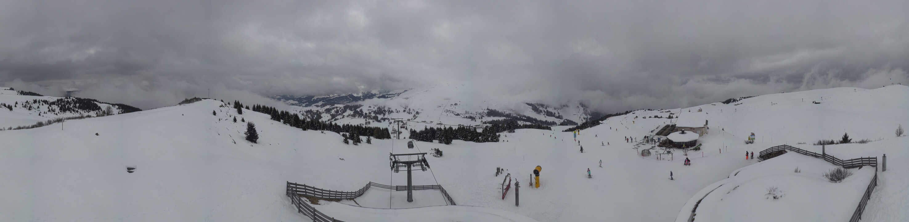 Archiv Foto Webcam Panorama der Seiser Alm von der Puflatsch Bergstation