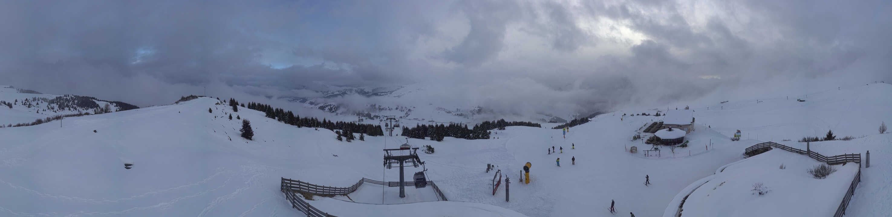 Archiv Foto Webcam Panorama der Seiser Alm von der Puflatsch Bergstation