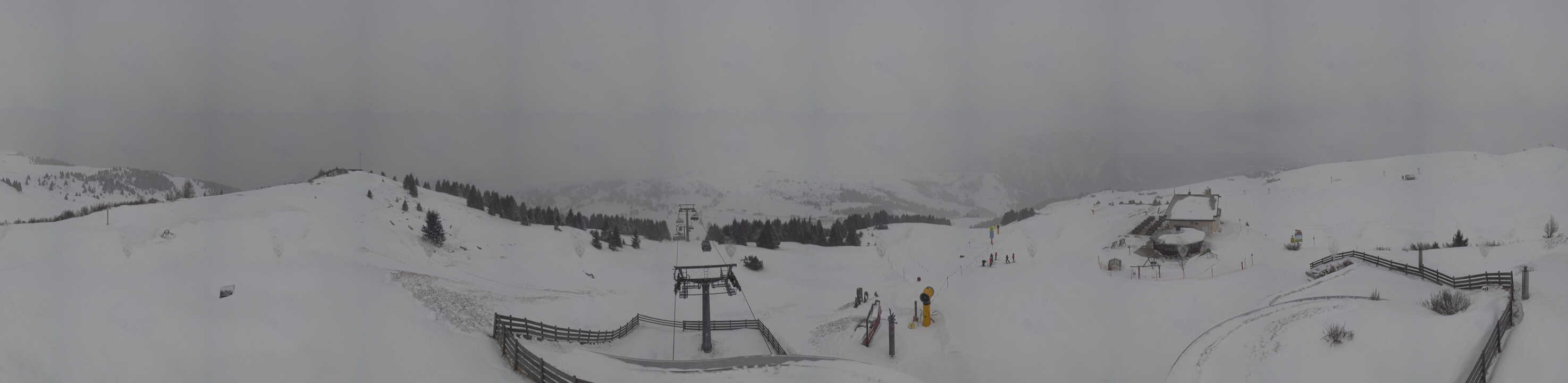 Archiv Foto Webcam Panorama der Seiser Alm von der Puflatsch Bergstation