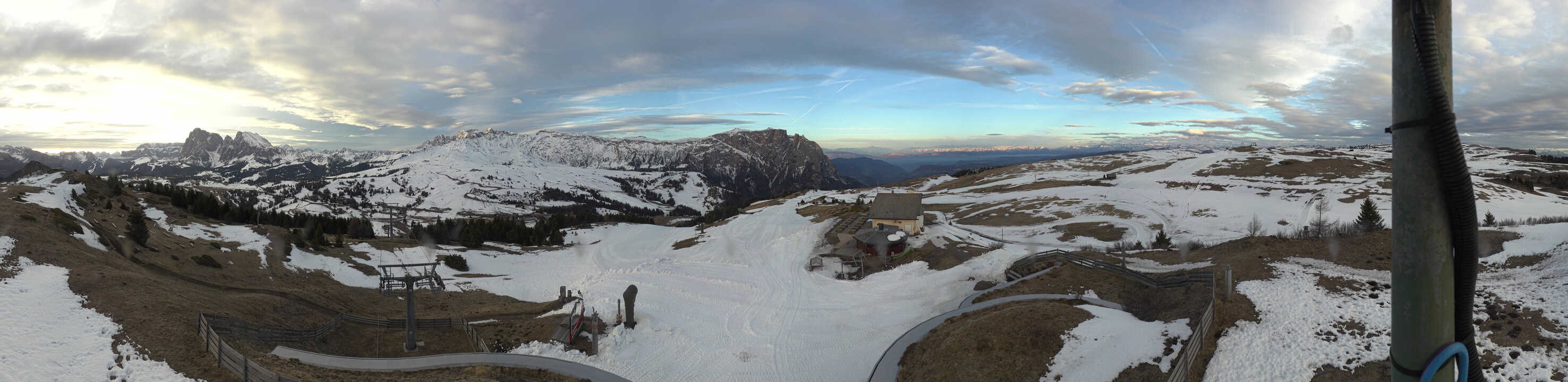 Archiv Foto Webcam Panorama der Seiser Alm von der Puflatsch Bergstation