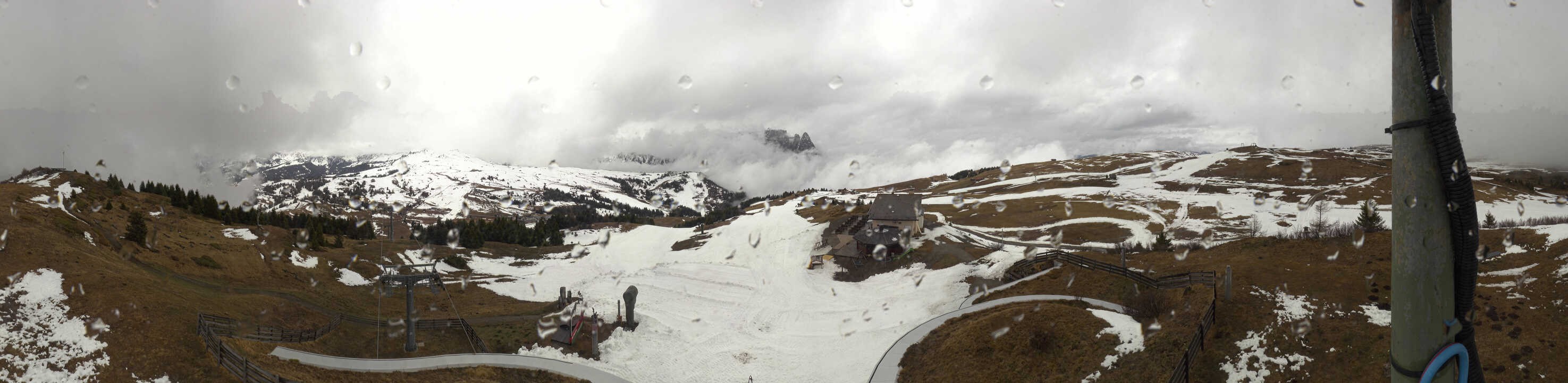 Archiv Foto Webcam Panorama der Seiser Alm von der Puflatsch Bergstation
