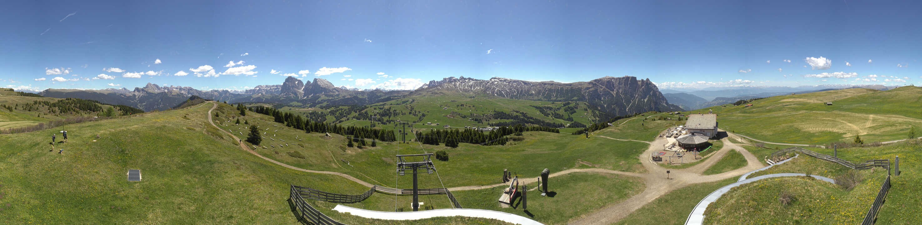 Archived image Webcam Alpe di Siusi: View from the Puflatsch Mountain Station