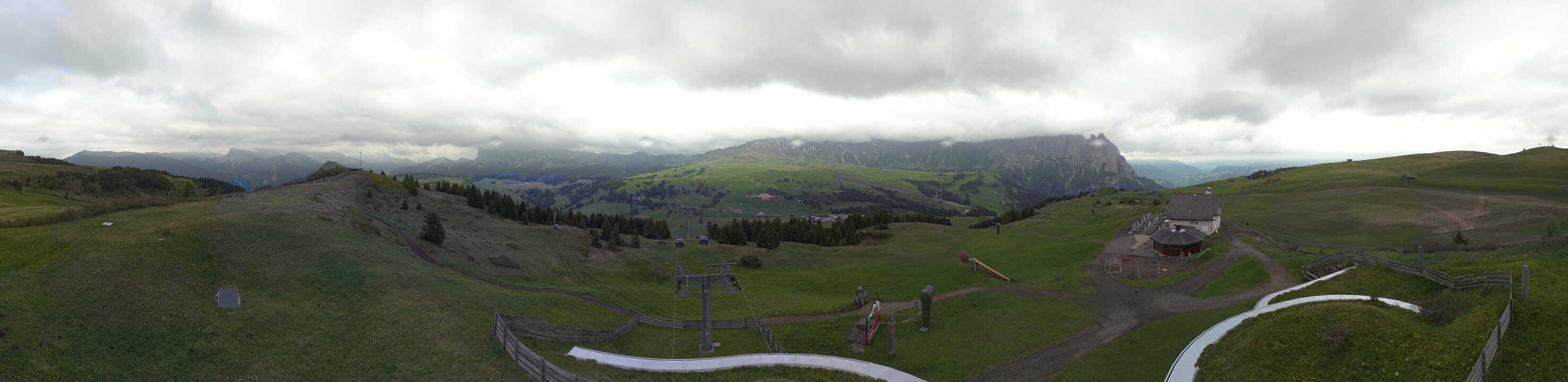 Archived image Webcam Alpe di Siusi: View from the Puflatsch Mountain Station