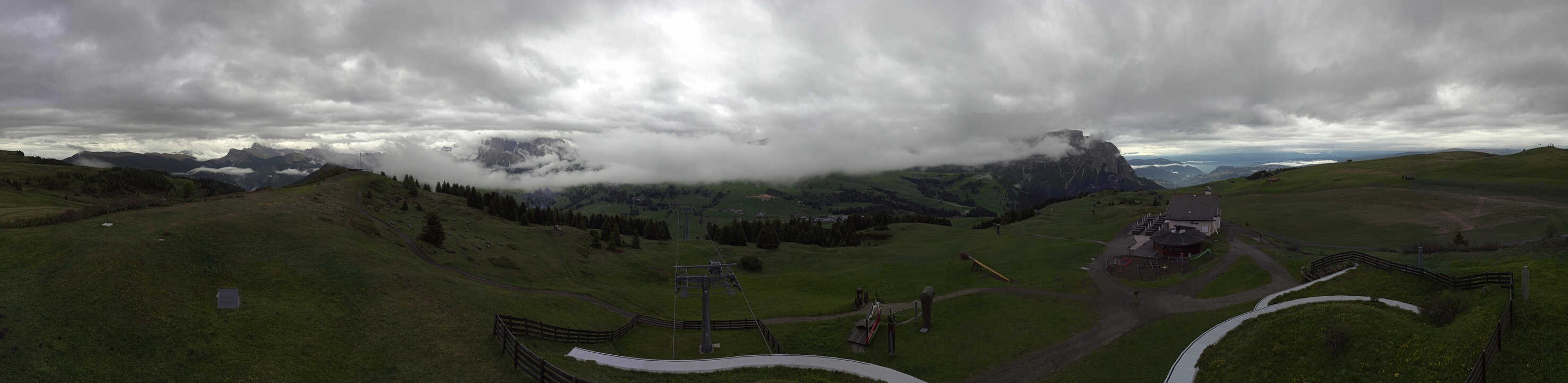 Archived image Webcam Alpe di Siusi: View from the Puflatsch Mountain Station