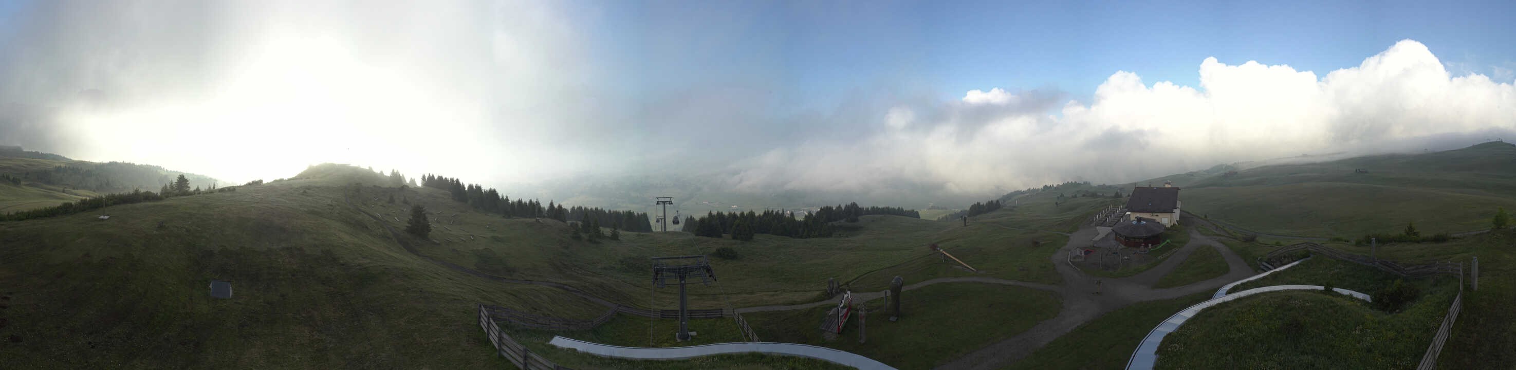Archived image Webcam Alpe di Siusi: View from the Puflatsch Mountain Station
