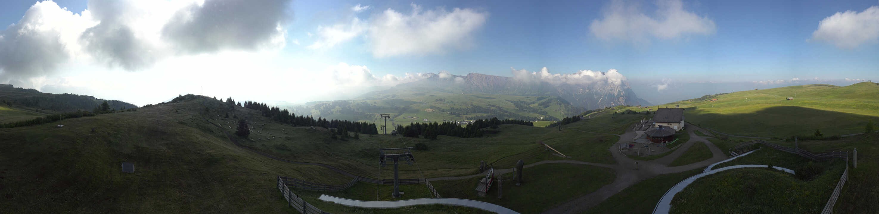 Archived image Webcam Alpe di Siusi: View from the Puflatsch Mountain Station