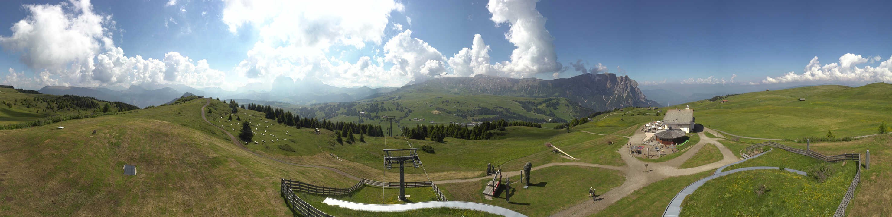 Archived image Webcam Alpe di Siusi: View from the Puflatsch Mountain Station
