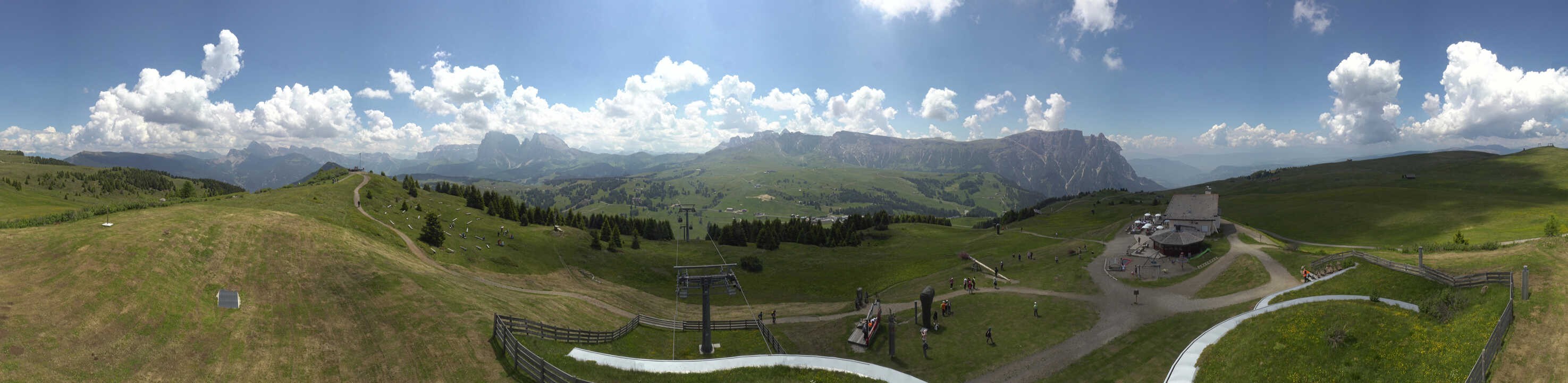 Archived image Webcam Alpe di Siusi: View from the Puflatsch Mountain Station