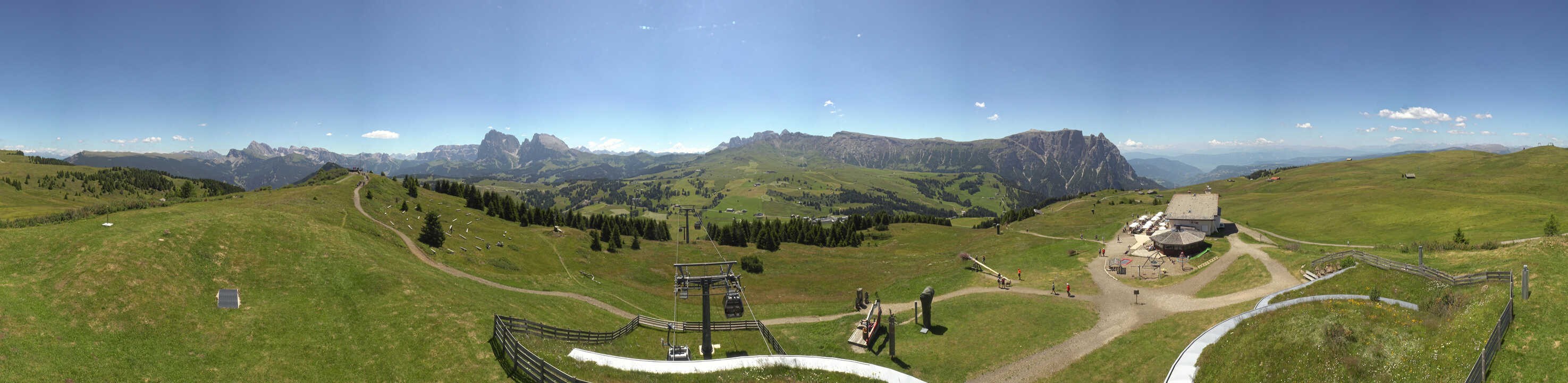Archived image Webcam Alpe di Siusi: View from the Puflatsch Mountain Station